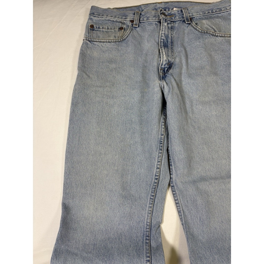 Vintage Levis 505 Blue Jeans Size 33 x 30 June 2002 Made In Colombia Red Tab - Picture 2 of 16